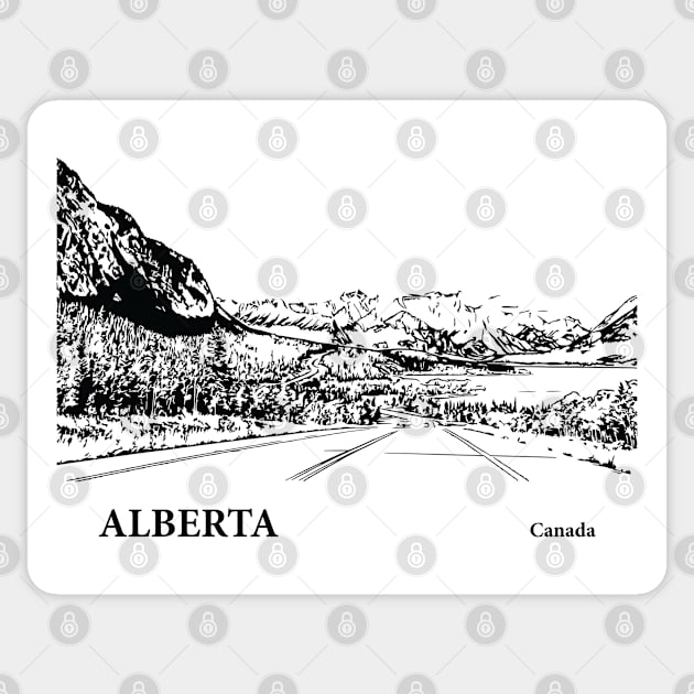 Alberta Canada Sticker by Lakeric